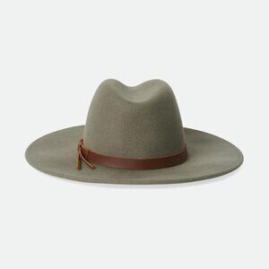 Brixton Field Proper Hat Military Olive 100% Wool Size Small Unisex